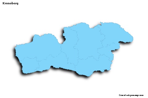 Sample Maps for Kronoberg (blue,outline,shadowy)