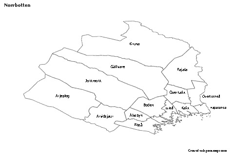 Sample Maps for Norrbotten (black-white)