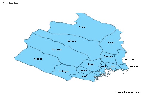 Sample Maps for Norrbotten (blue)