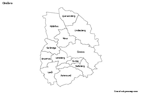 Sample Maps for Orebro (black-white)