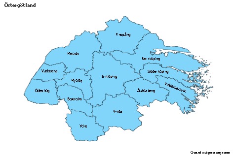 Sample Maps for Östergötland (blue)