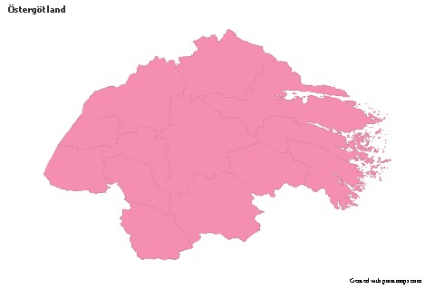 Sample Maps for Östergötland (pink,outline)