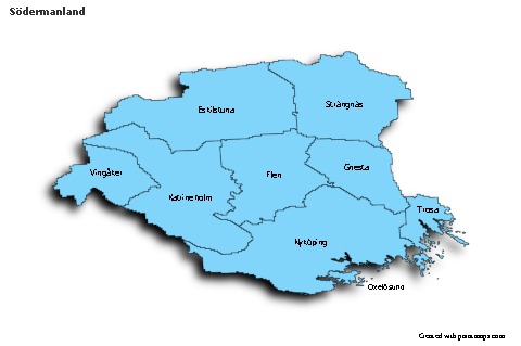 Sample Maps for Södermanland (blue,shadowy)