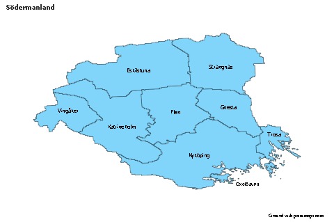 Sample Maps for Södermanland (blue)