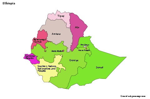 Sample Maps for Ethiopia (colored)