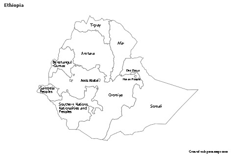 Sample Maps for Ethiopia (black-white)