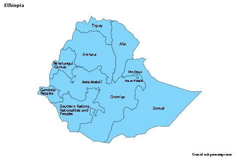 Sample Maps for Ethiopia (blue)