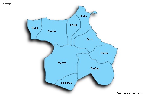 Sample Maps for Sinop (blue,shadowy)