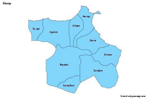 Sample Maps for Sinop (blue)