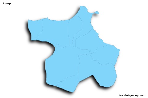 Sample Maps for Sinop (blue,outline,shadowy)