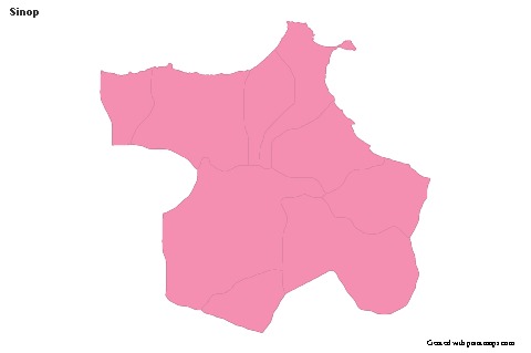 Sample Maps for Sinop (pink,outline)