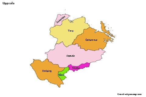 Sample Maps for Uppsala (colored)