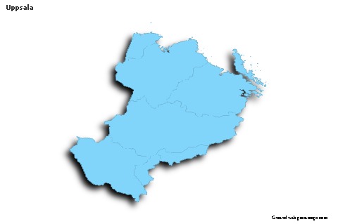 Sample Maps for Uppsala (blue,outline,shadowy)
