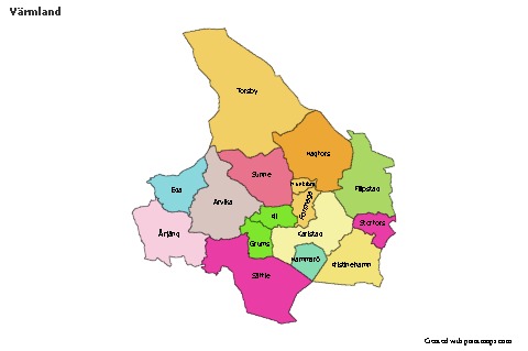 Sample Maps for Värmland (colored)