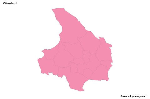 Sample Maps for Värmland (pink,outline)