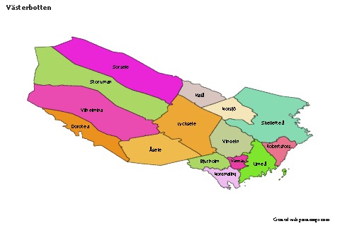 Sample Maps for Västerbotten (colored)