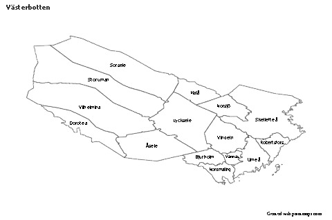 Sample Maps for Västerbotten (black-white)