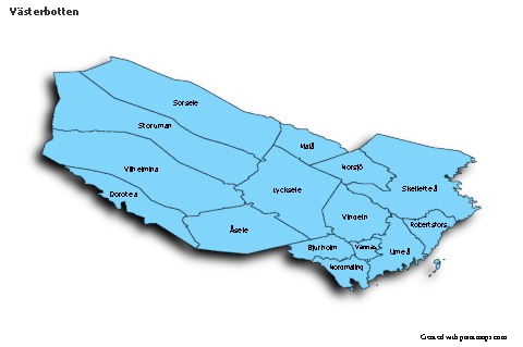 Sample Maps for Västerbotten (blue,shadowy)