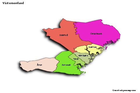Sample Maps for Västernorrland (colored,shadowy)