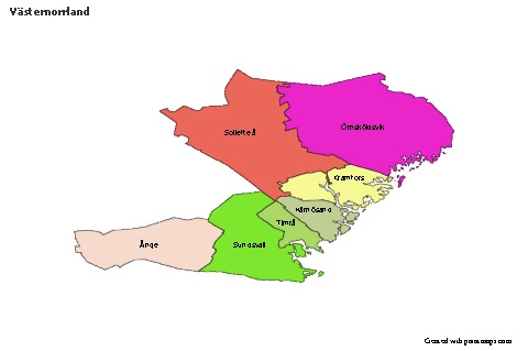 Sample Maps for Västernorrland (colored)