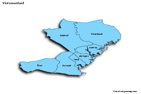 Sample Maps for Västernorrland (blue,shadowy)