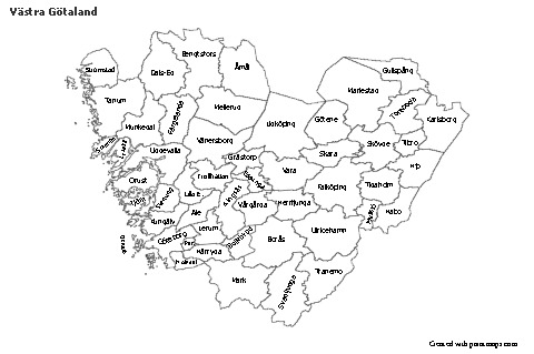 Sample Maps for Västra Götaland (black-white)