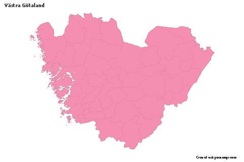 Sample Maps for Västra Götaland (pink,outline)