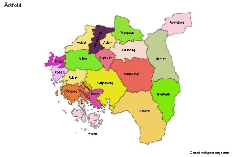 Ãstfold için Örnek Haritalar (renkli)