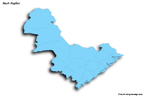 Sample Maps for Aust-Agder (blue,outline,shadowy)