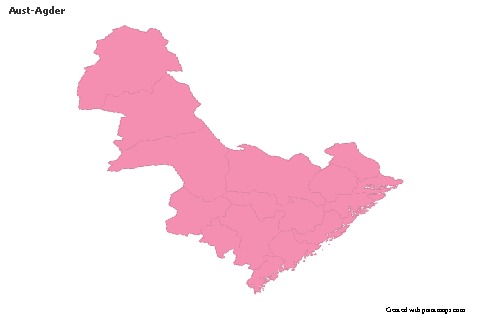 Sample Maps for Aust-Agder (pink,outline)