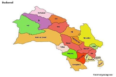 Sample Maps for Buskerud (colored)