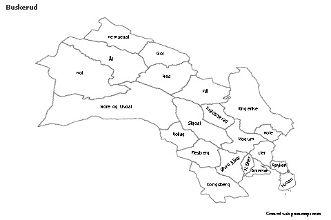 Sample Maps for Buskerud (black-white)