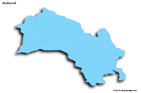 Sample Maps for Buskerud (blue,outline,shadowy)