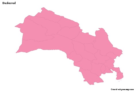 Sample Maps for Buskerud (pink,outline)