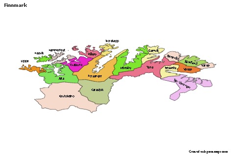 Sample Maps for Finnmark (colored)