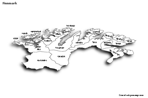 Sample Maps for Finnmark (black-white,shadowy)