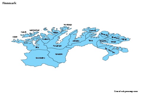 Sample Maps for Finnmark (blue)
