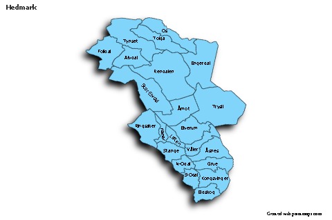 Contoh Peta untuk Hedmark (biru,bayangan)