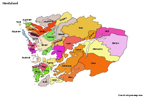 Sample Maps for Hordaland (colored)