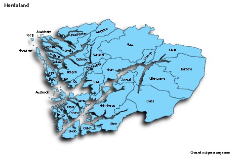 Sample Maps for Hordaland (blue,shadowy)