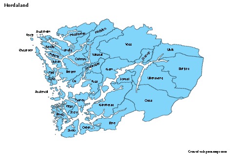 Sample Maps for Hordaland (blue)