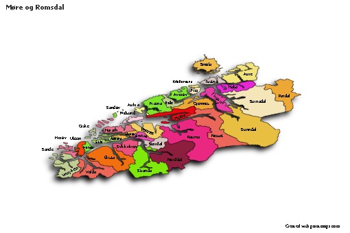 Sample Maps for Møre og Romsdal (colored,shadowy)