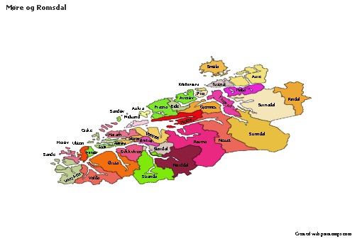 Sample Maps for Møre og Romsdal (colored)
