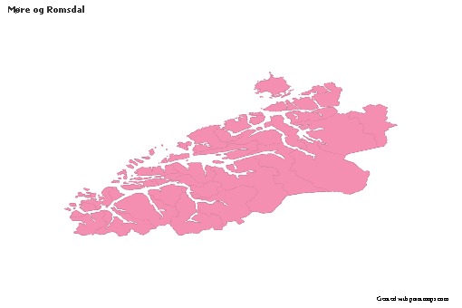 Sample Maps for Møre og Romsdal (pink,outline)
