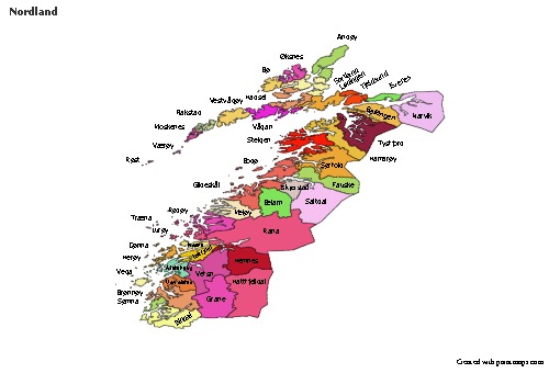 Sample Maps for Nordland (colored)