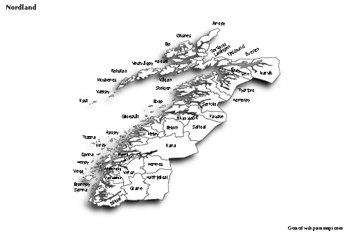 Sample Maps for Nordland (black-white,shadowy)