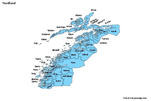 Sample Maps for Nordland (blue)