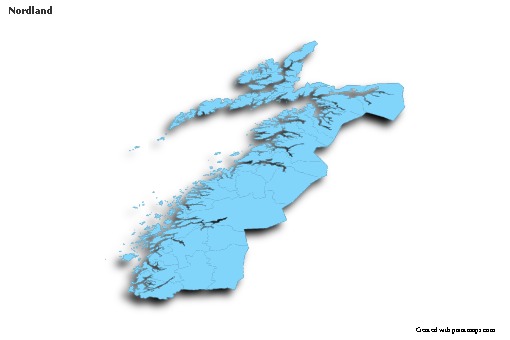 Sample Maps for Nordland (blue,outline,shadowy)