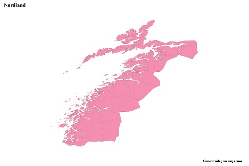 Sample Maps for Nordland (pink,outline)