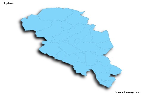 Sample Maps for Oppland (blue,outline,shadowy)